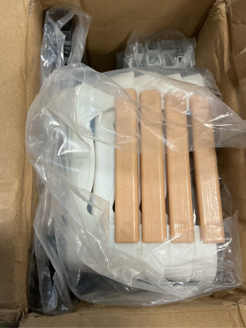 Condition photo showing Good Condition for Slim Laundry Small Rolling Cart Organizer with Wood Top, 5 Tier Rolling Storage Carts with Pull-Out Drawers, Metal Narrow Bathroom Storages, Between Washer and Dryer Storage Cart(White) White 8.07