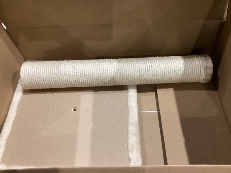 Condition photo showing Good Condition for Trixie Parla Cat Scratching Post 24.4 Inch - Cat Scratcher with Soft Fabric Covering Base and Durable Sisal Rope - in Beige