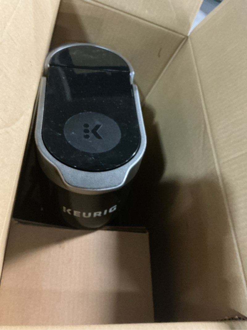 Condition photo showing As Is for Keurig K-Café Barista Bar Single Serve Coffee Maker and Frother, with 3 Brew Sizes, Hot and Cold Coffee Capabilities, 2oz Coffee Shot Button, Black