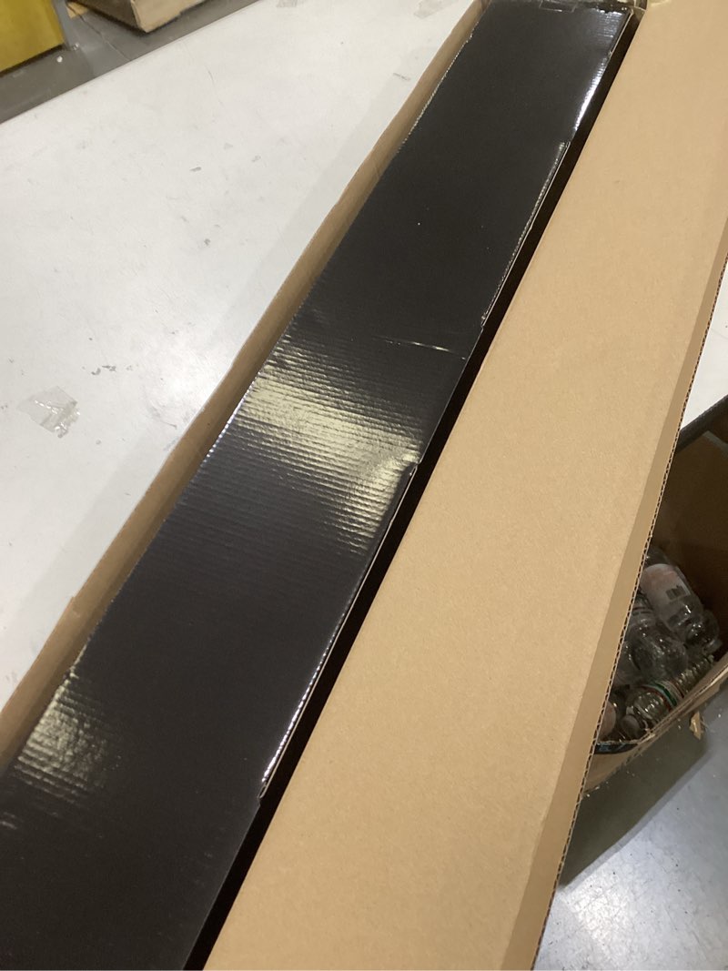 Condition photo showing New/Like New for 1-1/8 Inch Diameter Antique Gold Curtain Rods with Knurl Design Finial, 72-144 inch Telescoping Double Curtain Rods for window width 68-140 inch, 1 pack 72-144'' Gold