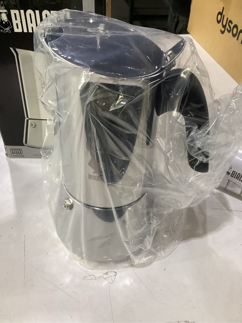 Condition photo showing New/Like New for Bialetti - New Venus Induction, Stovetop Coffee Maker, Suitable for all Types of Hobs, Stainless Steel, 10 Cups (15.5 Oz), Silver 10 Cups Silver