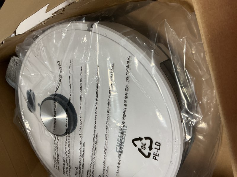Condition photo showing Good Condition for Robot Vacuum and Mop, 3-in-1 Robotic Vacuums Cleaner with LiDAR Navigation Smart Mapping & Max Strong 6000Pa Suction, Self Emptying Bases for 70 Days-White D60S MAX -White
