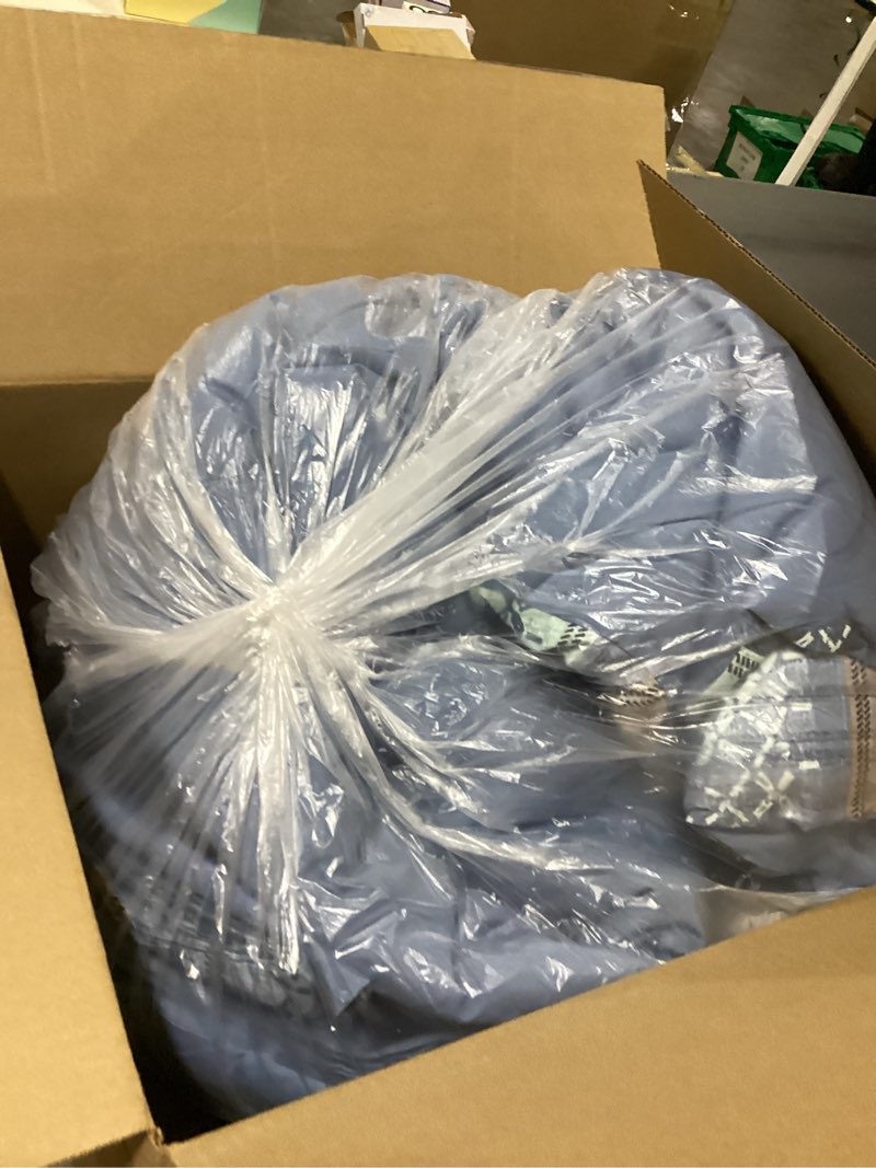 Condition photo showing New/Like New for Boho Comforter Set Queen Size,8 Pieces Navy Blue Bohemian Striped Bed in a Bag,Paisley Soft Microfiber Bedding Comforter Set