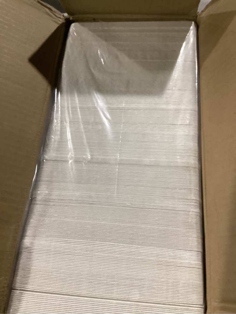 Condition photo showing Good Condition for ECOLipak 6 Inch Compostable Square Paper Plates, 300 Count Heavy Duty White Small Paper Appetizer Plates, Disposable Biodegradable for Dessert Daily meals, Dinner, Parties, BBQ