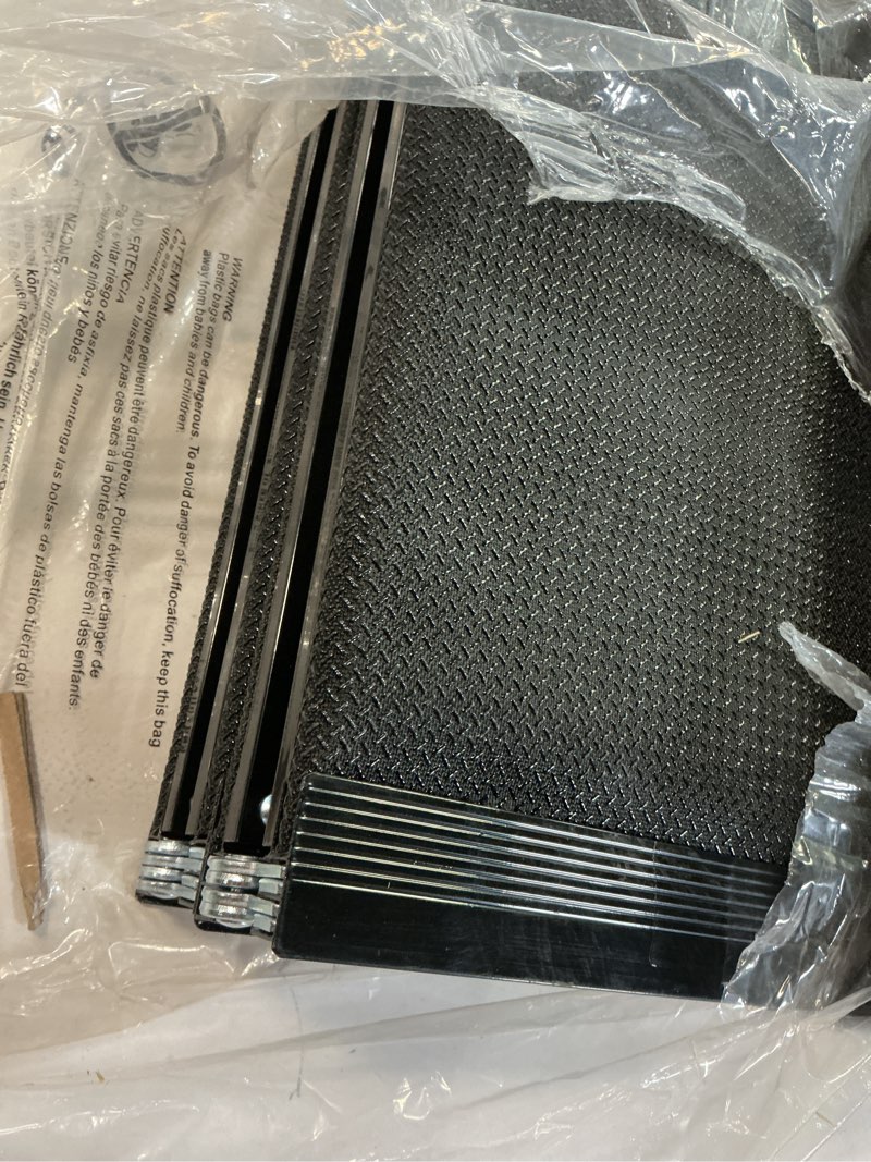 Condition photo showing Good Condition for dog ramp for car, 71''x 17'' pet ramp for large dogs with anti-slip surface, extra long dog ramps up to 250lbs for truck suv van stairs, folding car ramp for dogs to get on bed couch 71'' x 17.3''