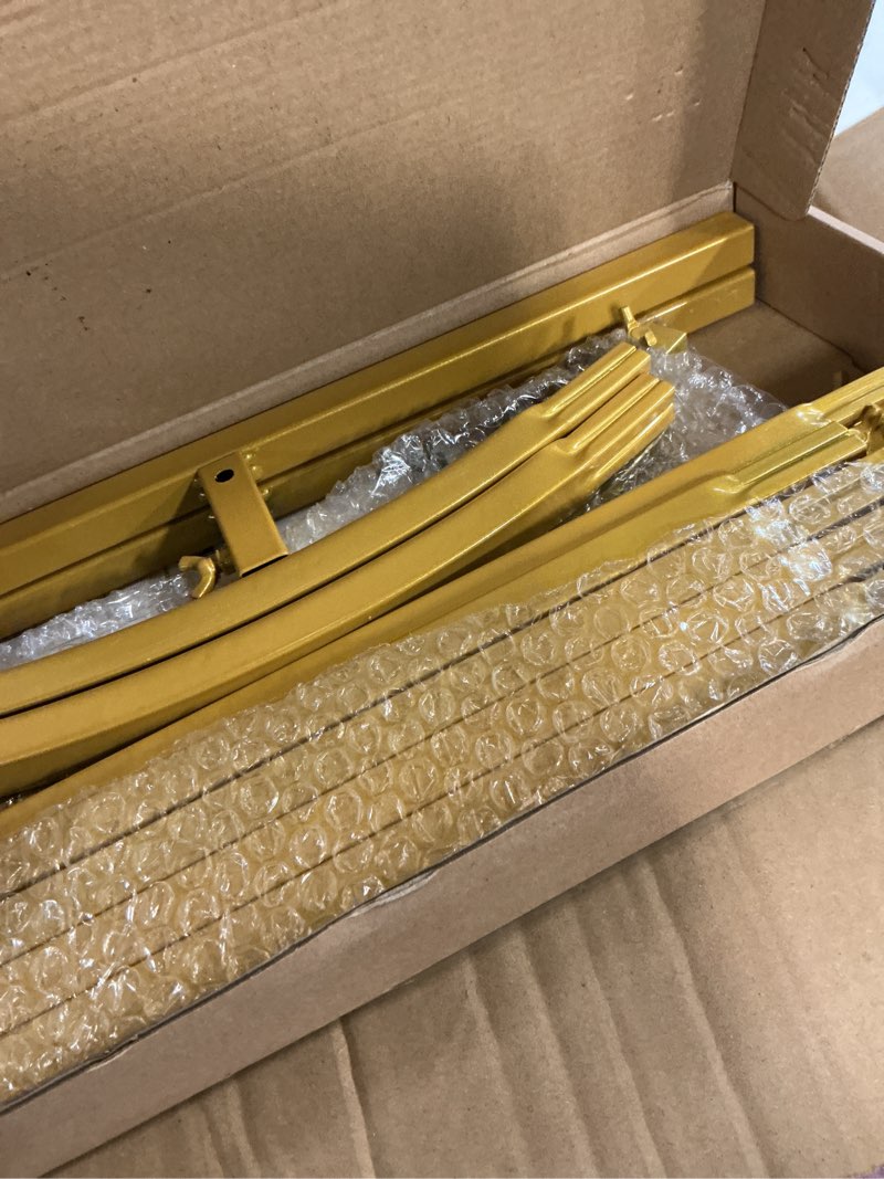 Condition photo showing Good Condition for Putros Metal Arch Stand Gold Wedding Chiara Backdrop Stand Set of 3 (7.2FT,6.6FT,6FT) Square Arched Frame for Birthday Party Decoration 7.2FT,6.6FT,6FT Gold