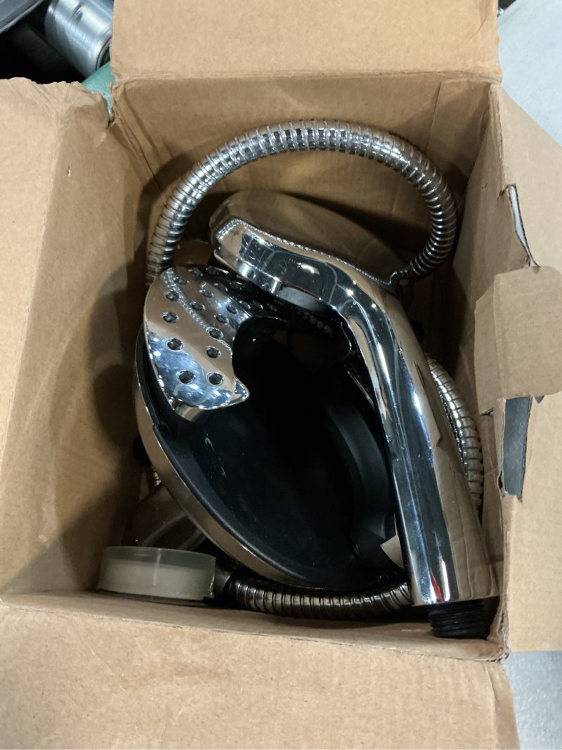 Condition photo showing Good Condition for shower head with handheld high pressure: inavamz hand held shower head & rain shower head 2-in-1 shower head with 59" rotatable stainless steel hose, shower trim systems 15391-1.8 gpm silver