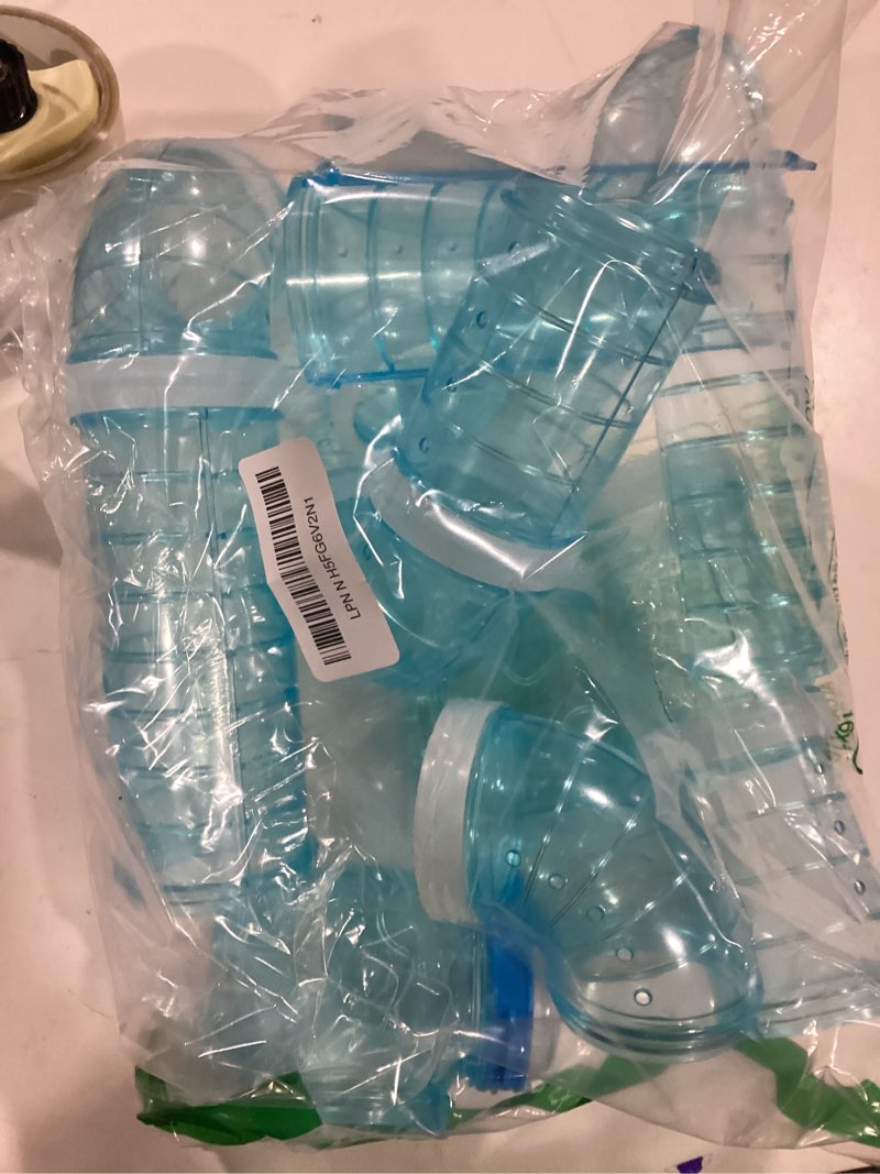 Hamster Tubes Set of 2, FULANDL DIY Hamster Tunnel Curvy Tube, Transparent Adventure External Pipe C
