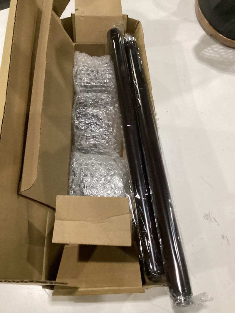 Condition photo showing As Is for curtain rods for window 18 to 45 inches vintage bronze curtain rod with bird finials adjustable drapery rod heavy duty curtains rods for living room kitchen window oil rubber bronze 18-45"
