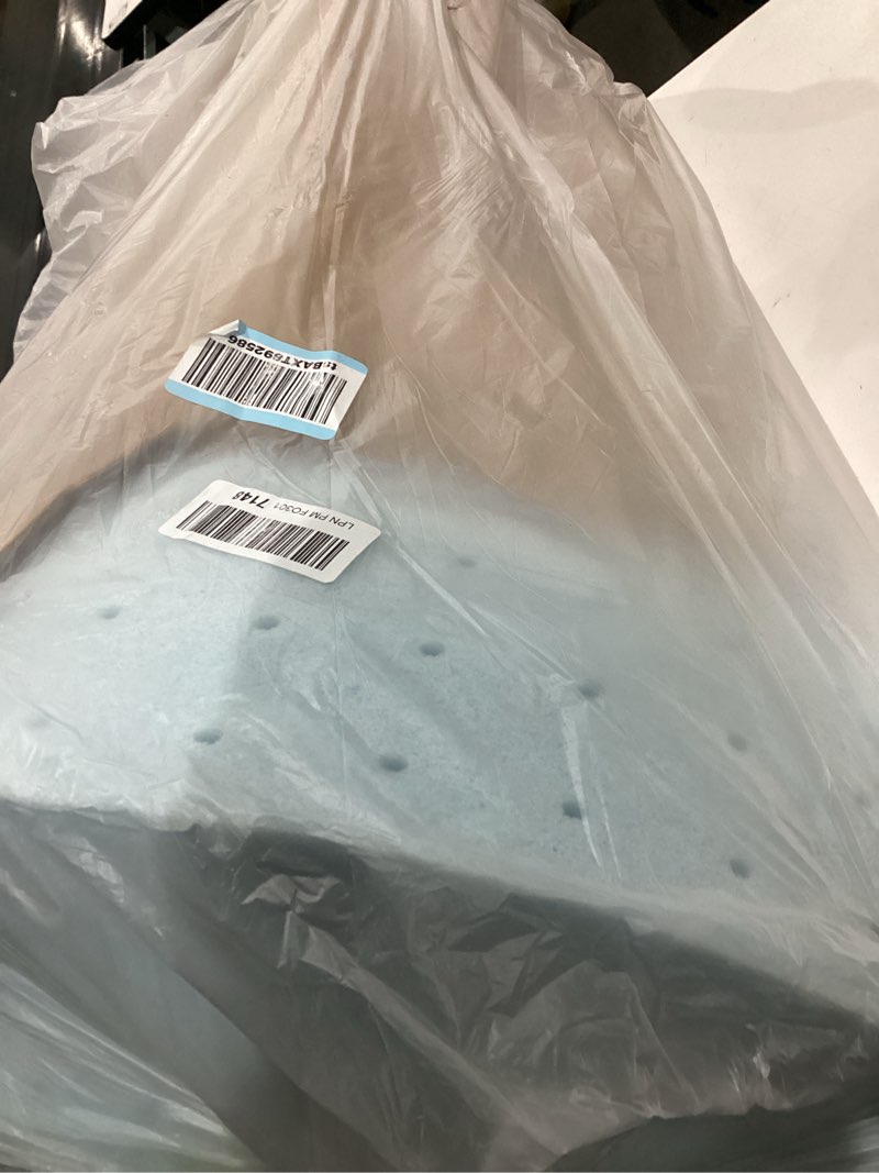 Condition photo showing As Is for Best Price Mattress 3 Inch Ventilated Memory Foam Mattress Topper, Cooling Gel Infusion, CertiPUR-US Certified, Dorm Essentials, Full Full 3 Inch