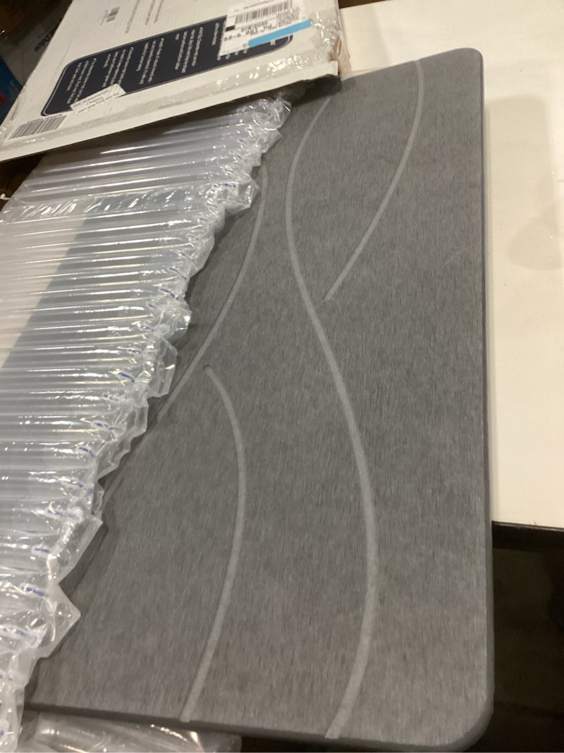 Condition photo showing Good Condition for Stone Bath Mat Diatomaceous Earth Shower Mat Non-Slip Super Absorbent Diatomite Stone Bath Mats for Bathroom Floor Quick Drying Natural Easy to Clean(23.6''×15.4" Gray) Line1-grey