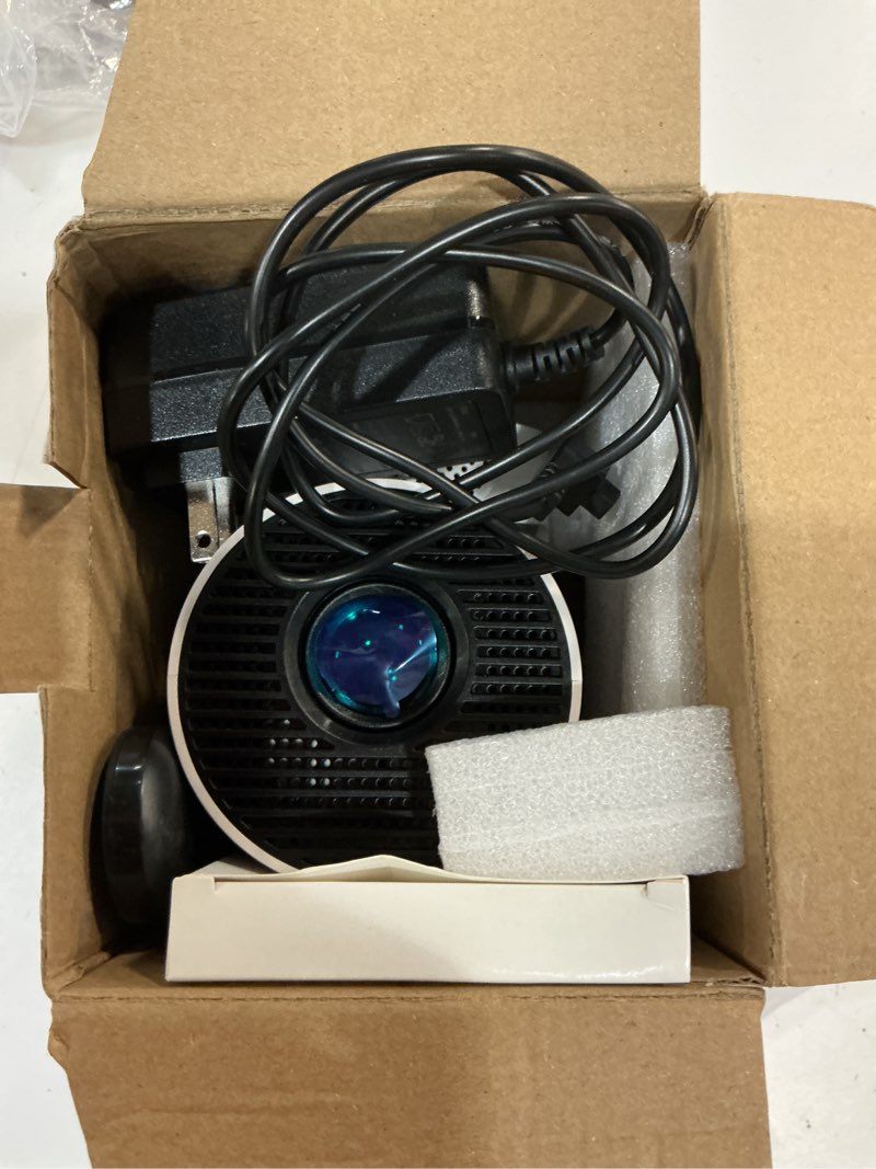Condition photo showing As Is for mini projector with wifi 6 and bluetooth5.4, portable projector 4k support, android 14 smart proyector with 200asin & auto keystone, alwtniet hy300pro+ small proyector for bedroom, movie, outdoor white/black