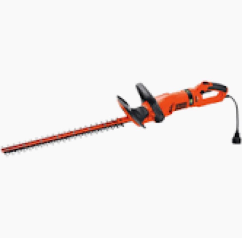 24” electric hedge trimmer black and decker