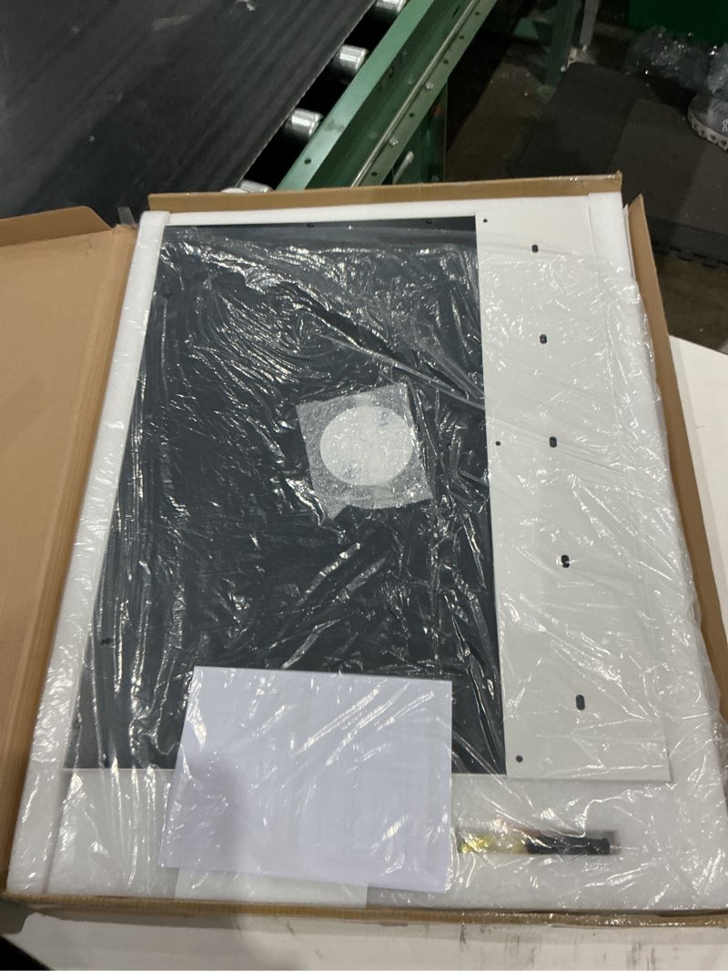 Condition photo showing Good Condition for fennio 23" x 18" vanity mirror with lights?led makeup mirror?hollywood mirror with 3 color modes & adjustable brightness?vanity mirror square white white 23"l x 18"w