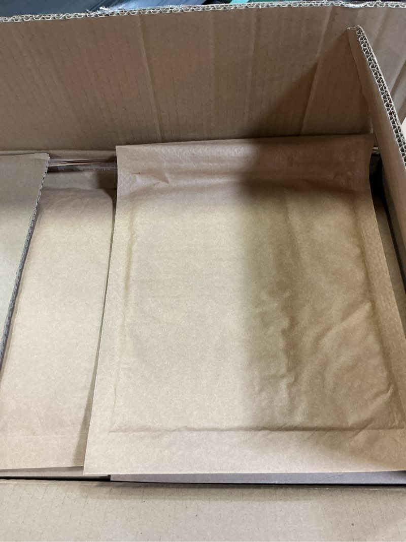 Condition photo showing New/Like New for Dark Brown Kraft Bubble Mailer #2 8.5" x 11" - Pack of 100, Mailing Envelopes For Business, Office & Home Applications, Lightwieght, Dark Brown Shipping Mailing Envelopes #2 - 8.5" x 11" 100