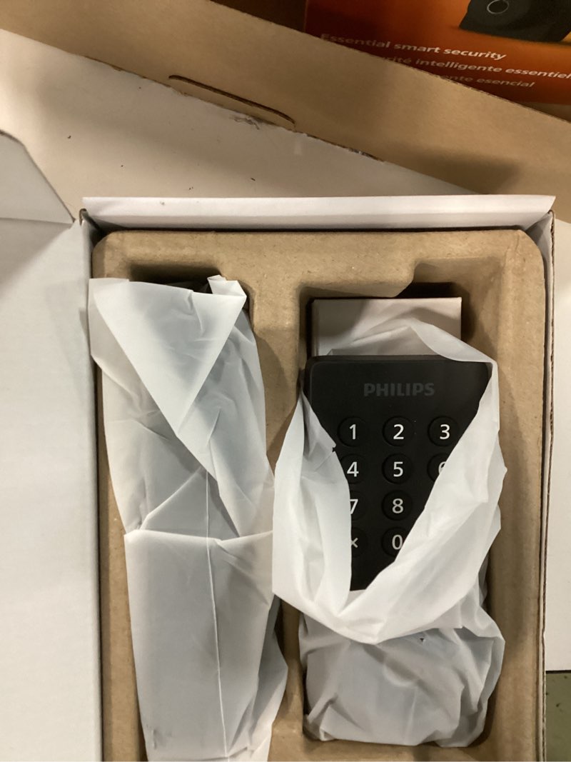 Condition photo showing New/Like New for philips wifi keypad door lock with handle, built-in wifi, app remote control, voice & fingerprint unlock, smart locks for front door with auto lock, digital front door lock set, keyless entry deadbolt matte black