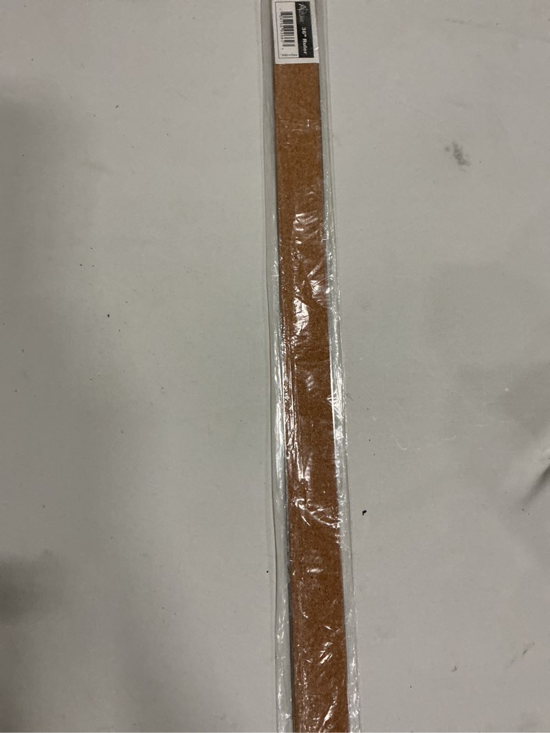 Condition photo showing Good Condition for acurit stainless steel 36 inch ruler cork back measuring ruler, used for drafting, measuring, drawing, art 36 inch - single