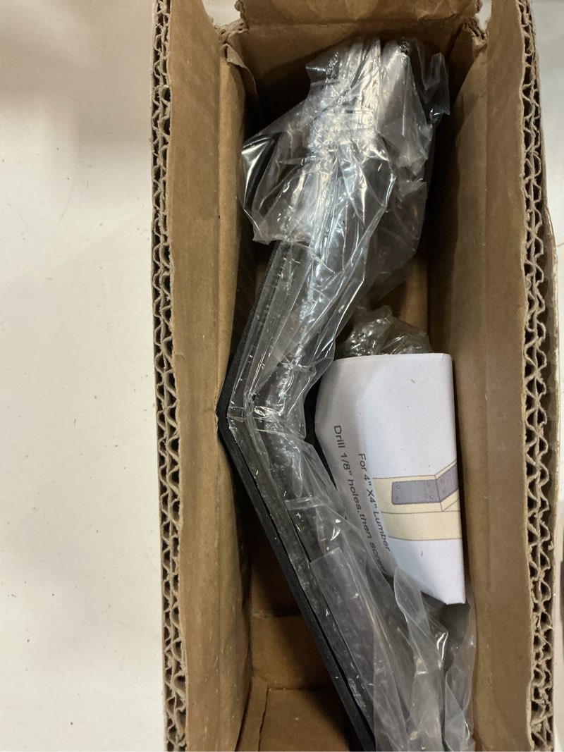 Condition photo showing Good Condition for 4 pcs 5''x5''x3'' flush inside 45 degree angle brackets,heavy duty post & beam connector,45-degree angle bracket knee braces for 4x4 6x6 wood post pergola lumber 45d-5''x5''x3''
