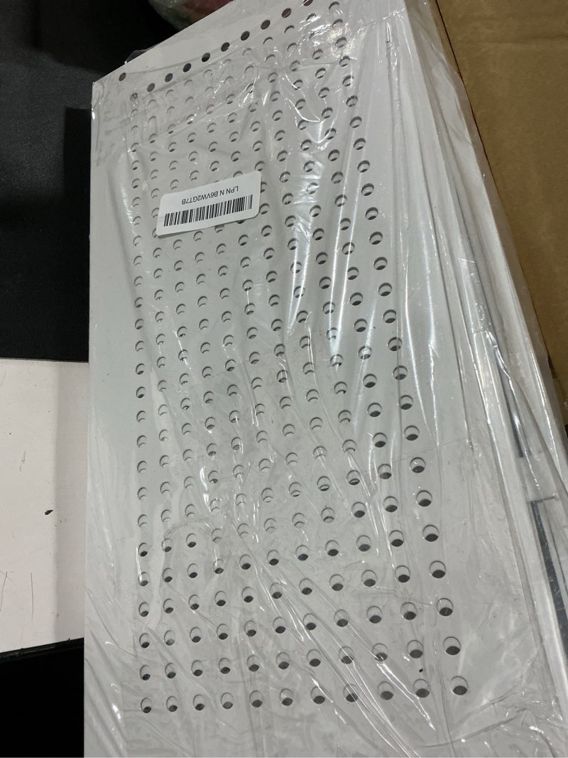 Condition photo showing Good Condition for expandable adjustable stackable kitchen organizer, spice rack,metal pantry storage shelves racks,counter shelf for cabinets, countertop, cupboard (2 packs/medium/white) 2 packs/white 7.87"d x 16.6"~26.5"w x 6.1"/7.5"h