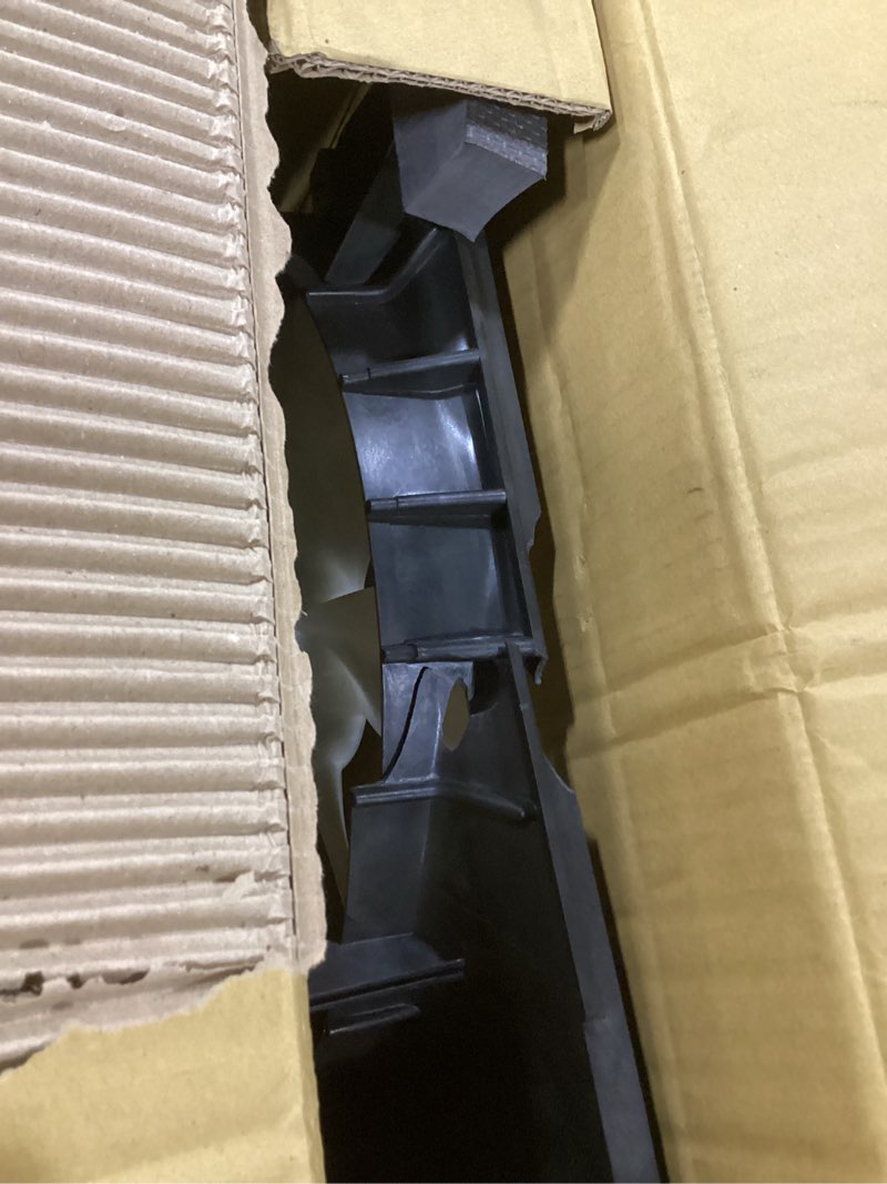 Condition photo showing As Is for four seasons (76223) radiator/condenser fan motor assembly