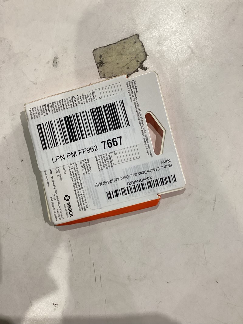 Condition photo showing Good Condition for Panacur C Canine Dewormer Dogs 4 Gram Each Packet Treats 40 lbs (3 Packets), Red (IWM022815)