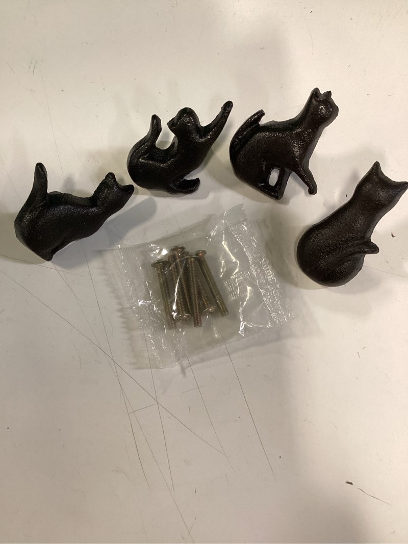 Cast Shaped Cupboard Drawer Knob Kitchen Cabinet Door Pull Knobs with Screws, D