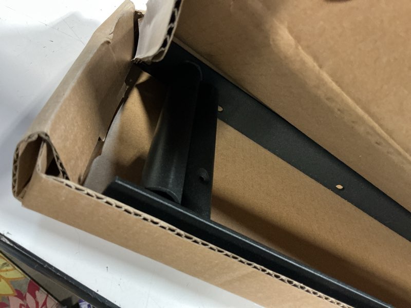 Condition photo showing Good Condition for Homeforia Heavy Duty Floating Shelf Brackets (22 inch) – 3/4 inch rode Diameter, 5 inch Rod Length - Hidden Shelf Brackets – Solid Steel with Black Powder Coating - Set of 2 - EXCLUDING Wood Shelves