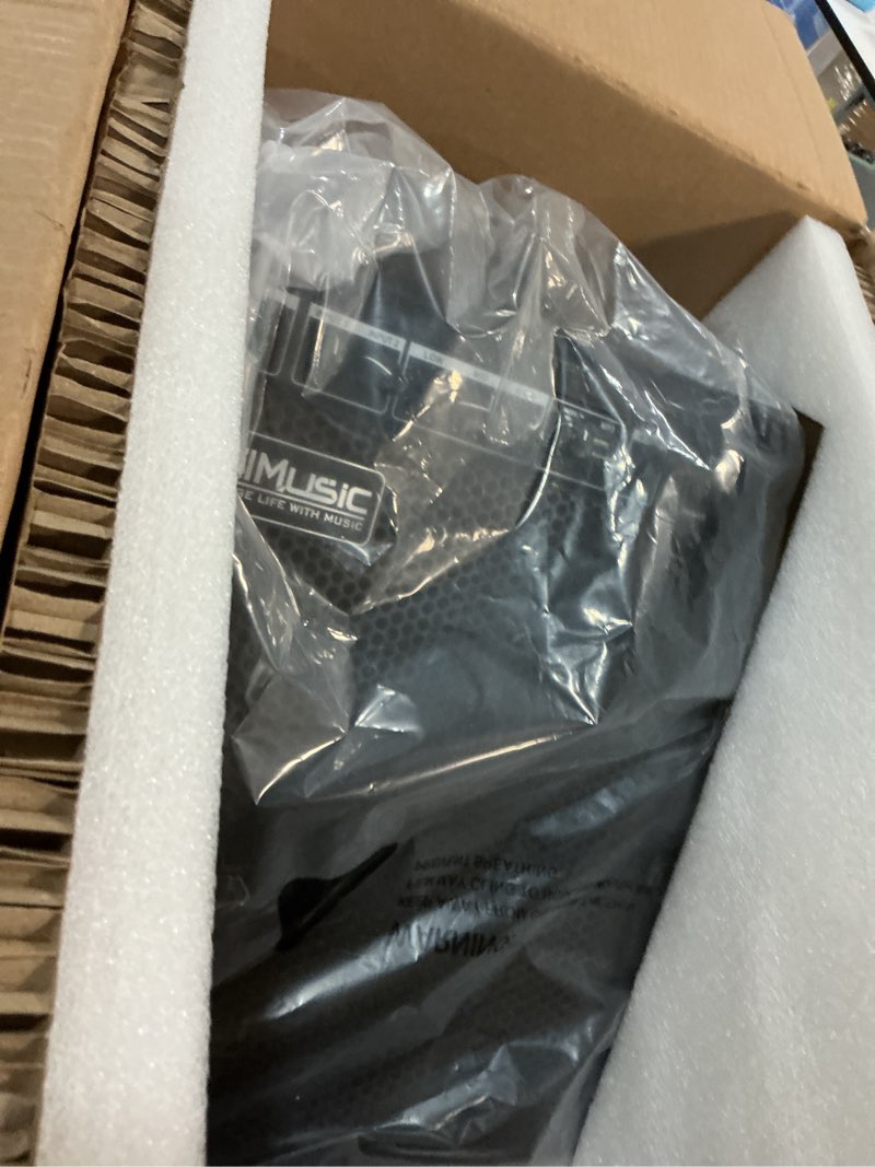 Condition photo showing New/Like New for coolmusic electric drum amp 100-watt electronic drum amplifier dm100 keyboard speaker with wireless audio connection, with 3-band eq and di out black