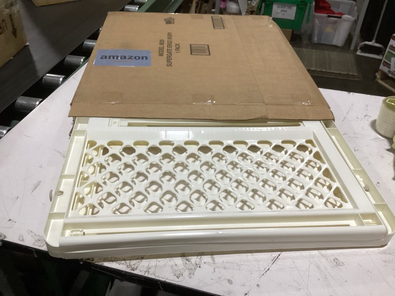 Condition photo showing New/Like New for toddleroo by north states - supergate ergo baby gate: plastic baby gate for stairs & doorways - adjustable indoor safety gate - made in usa - 26 to 42 inches wide - 26 inches tall - ivory