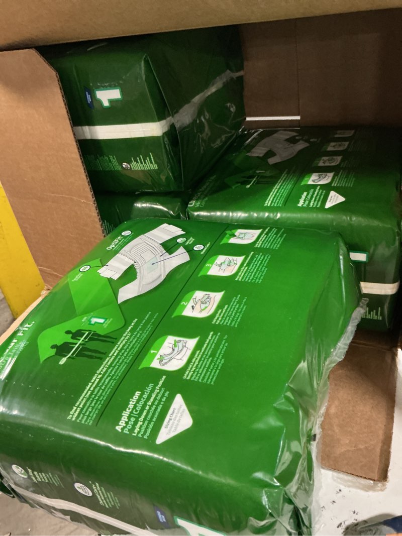 Condition photo showing Good Condition for Medline FitRight Extended Wear Stretch Briefs, Overnight Adult Diapers with Tabs, Size 1 (Bag of 20) Size 1 Bag of 20(pack 4)