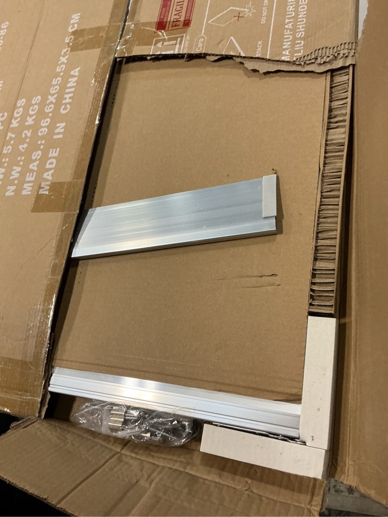 Condition photo showing Good Condition for Magnetic White Board and Cork Board Combo, 36 X 24 inches Whiteboard Bulletin Combination Board, Wall Mounted Dry Erase Message Board for Home, School and Office