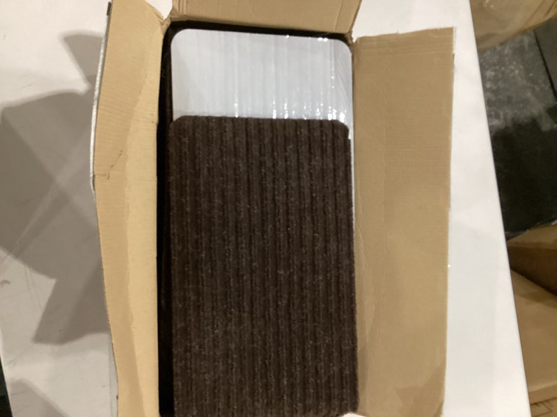 Condition photo showing Good Condition for mbigm 8" x 30" (15 in pack) nonslip carpet stair treads non-skid safety rug slip resistant indoor runner for kids elders & pets with reusable adhesive - brown - non slip stair treads indoor brown 8" x 30" - 15 pcs