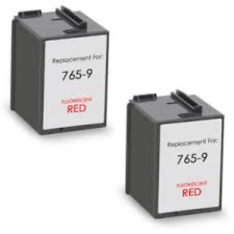 Vowdicua 765-9 Red Ink Cartridge 2PK Replacement for Pitney Bowes 765-9 Red Ink Cartridge for SendPr