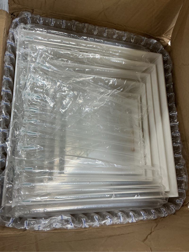 Condition photo showing Good Condition for pph-sisy 6 pcs large buffet risers display stands set 7" to 12"- acrylic food & dessert table display stand shelf for party, catering, jewelry, collectibles, white cube storage boxes