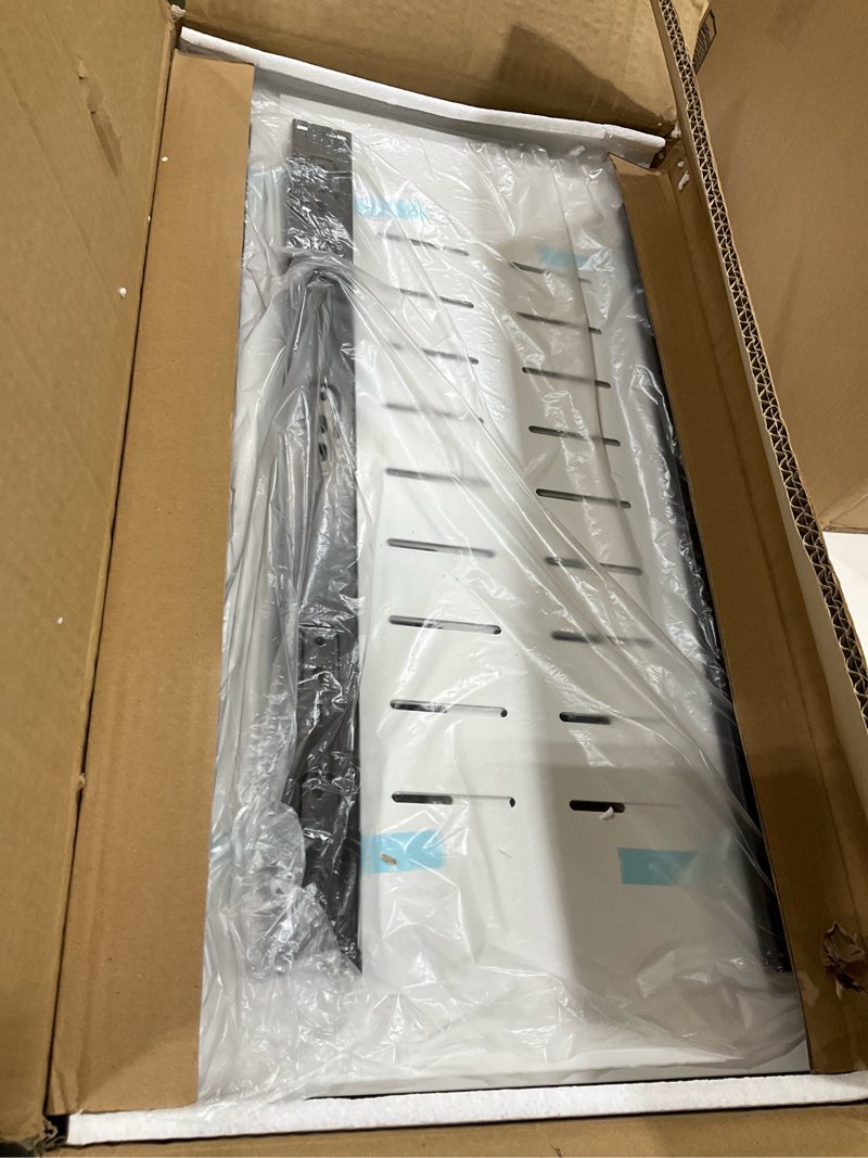 Condition photo showing Good Condition for Pull out Cabinet Organizer, 2-pack, Expandable(12"-20") Heavy Duty Slide out Drawers Fixed with Adhesive Nano Film for Pots, Roll out Shelf Storage for Kitchen Base Cabinet Organization(3 Rails) White 21"D×12"-20"W(2 Pack)