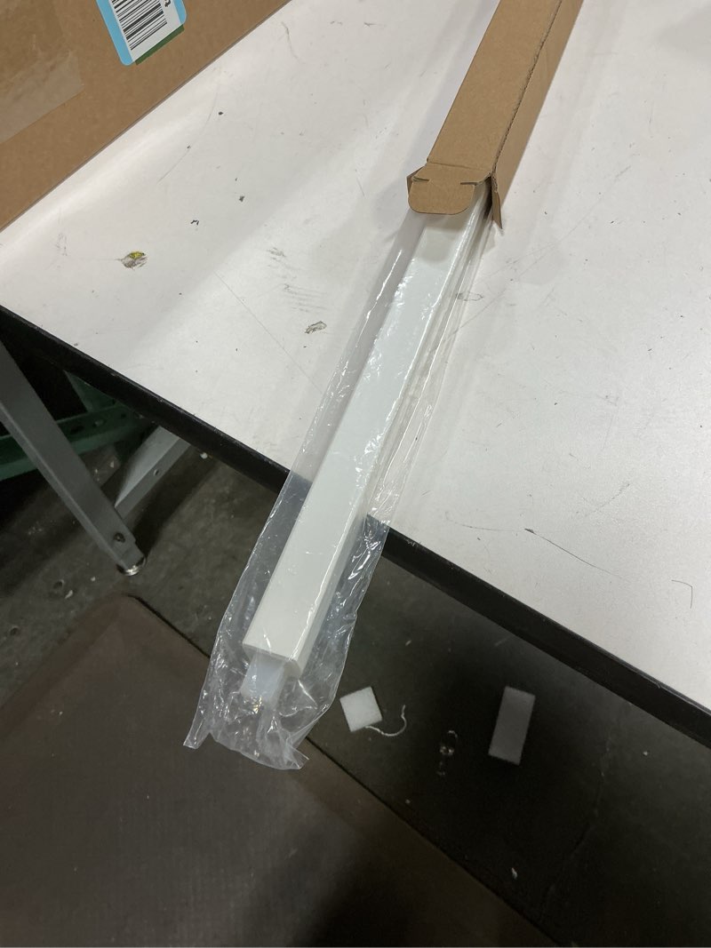 Condition photo showing Good Condition for 24 inch adjustable spring loaded towel bar replacement rod for ceramic holder with square slot - wall mount, durable plastic, white, for bathroom & kitchen towel storage, easy installation