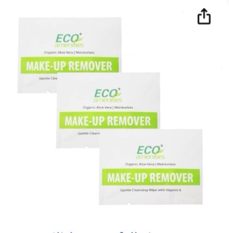 eco amenities aloe vera & vitamin e facial washing packets - 90 count bulk makeup remover wipes - hotel-quality & travel-friendly face wipes individually wrapped