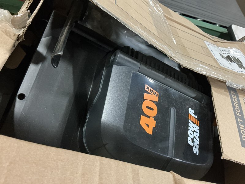 Condition photo showing Good Condition for worx 40v cordless lawn dethatcher, 2 in 1 dethatcher & scarifier with brushless motor, electric dethatcher removes deep thatch & improves grass health, 2 × 4.0 ah batteries & charger included, wg855