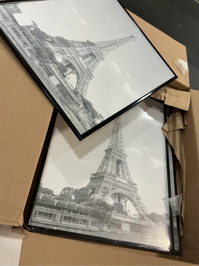 Condition photo showing Good Condition for upsimples 16x20 picture frame black 3 pack, scratch-proof poster frames 16 x 20 for photo gallery - slide-in strips, horizontal or vertical wall mounting black 16x20