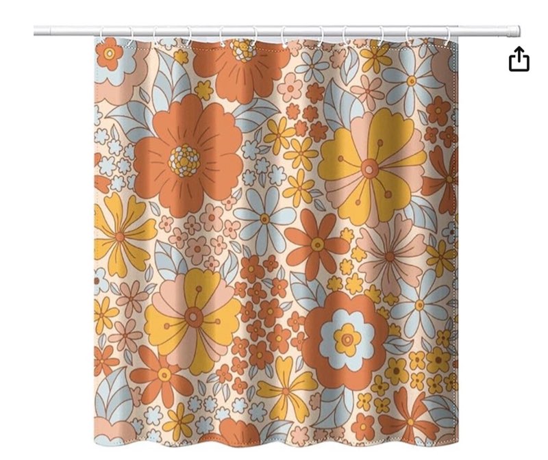 BAUCIWLD Shower Curtain for Bathroom, Cute Shower Curtain Sets with 12 Hooks, Waterproof Fabric Bath