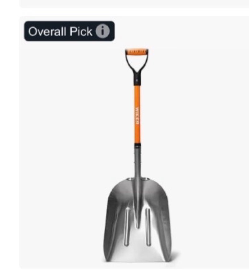 Aluminum Snow Shovel with D Handle,Heavy Duty Metal Scoop Shovel,51.1 Inches Large Capacity Snow Sho