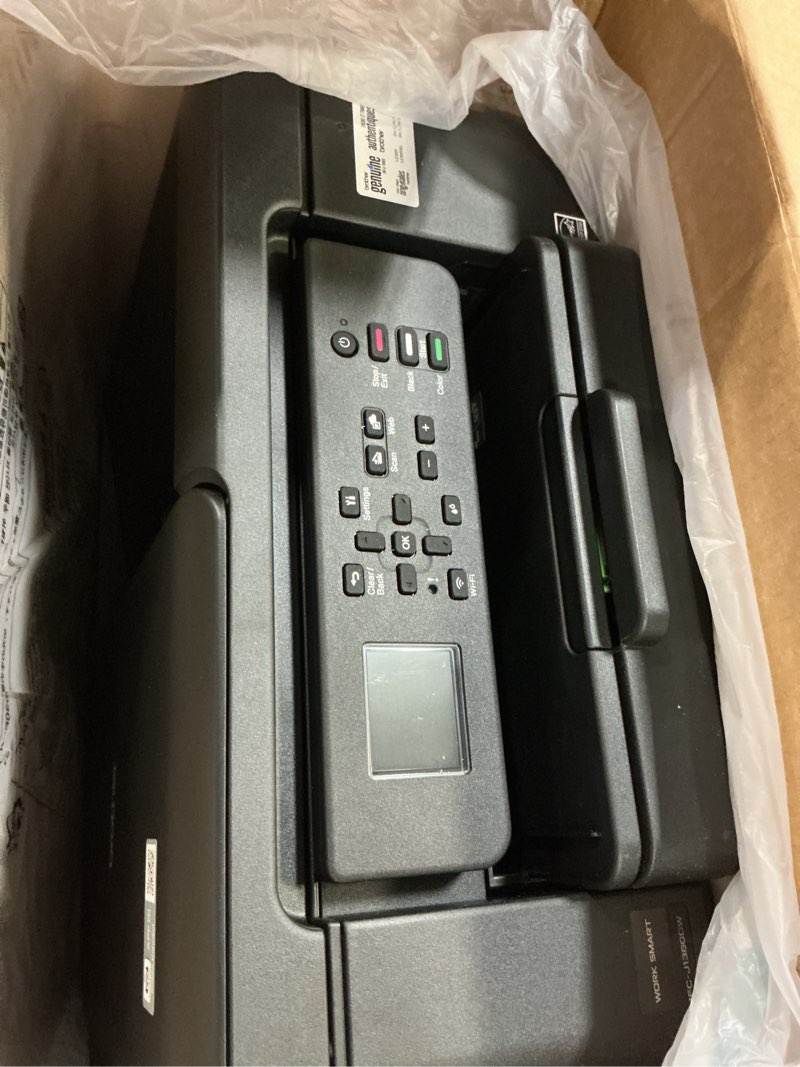Condition photo showing Good Condition for brother work smart 1360 wireless color inkjet all-in-one printer with automatic duplex printing and 1.8” color display | includes refresh subscription trial(1) (mfc-j1360dw) (uses lc501 series inks) current model: mfcj1360dw new