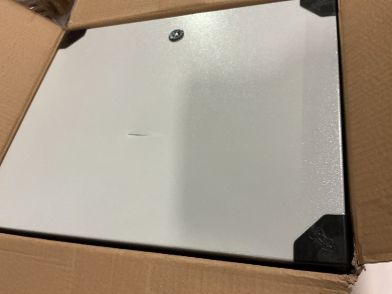 Condition photo showing As Is for Electrical Box, Nema 4X Steel Electrical Box, Ip66 Waterproof & Dustproof, Outdoor/Indoor Electrical Junction Box, Lockable Junction Box, 20x16x8 inch