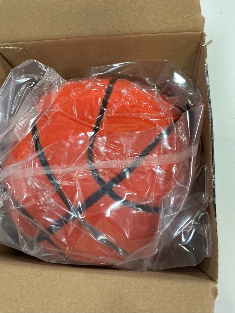 Condition photo showing New/Like New for silent basketball size 7 (29.5") – grooved airless foam indoor basketball for quiet dribbling and indoor training, pro pu material – achieve real feel higher bounce quieter orange