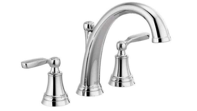 Delta Faucet T2732 Woodhurst Deck Mounted Roman Tub Filler - Chrome