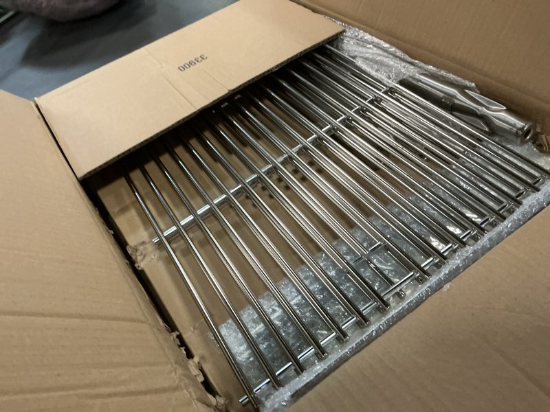 Condition photo showing Good Condition for adviace replacement parts for nexgrill 720-0888n 720-0888, grease tray drip pan & grill grates & flame tamers & burner tubes and ignitor for nexgrill 5 burner 720-0888n grill 5 burner kit ss with drip pan & ss grates