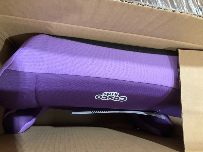 Condition photo showing Good Condition for Cosco Topside Backless Booster Car Seat, Lightweight Booster Seats for Cars 40-100 lbs, Backless Booster Seat for Car, Grape Grape 1 Pack