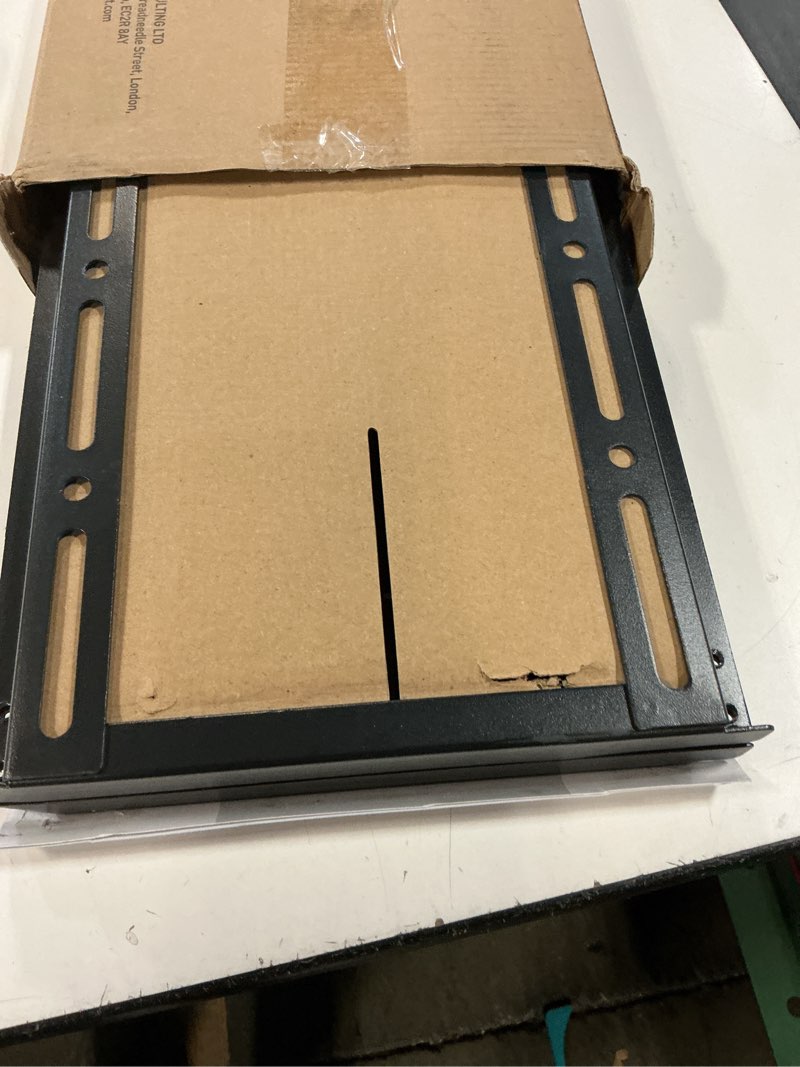 Condition photo showing New/Like New for montek heavy duty tilt tv wall mount for 43–100" large flat & curved tvs, holds 200 lbs, ultra slim low profile bracket with 8° tilt, fits 16"/18"/24"/32" wood studs, max vesa 800x600, 4× load tested tilting 43"-100" tv