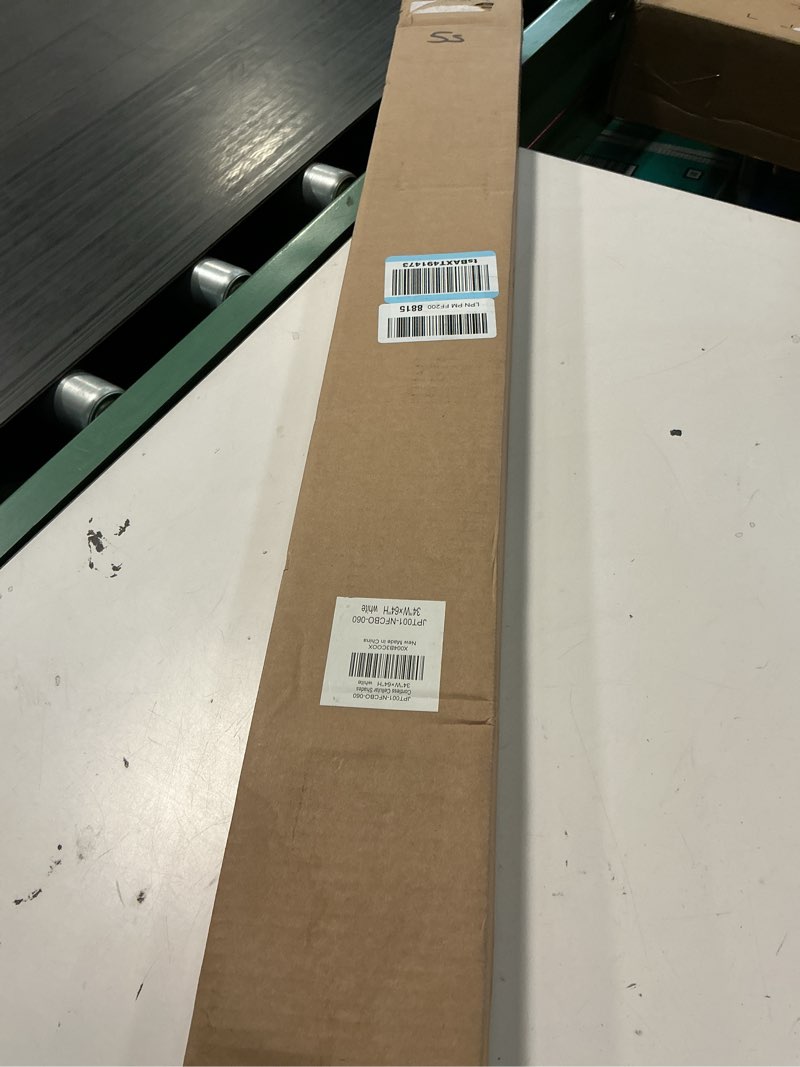 Condition photo showing New/Like New for lazblinds no tools no drill cordless cellular shades, blackout light blocking honeycomb shades for home, thermal insulation blinds for windows, 34" w x 64" h, white blackout-white 34" w x 64" h