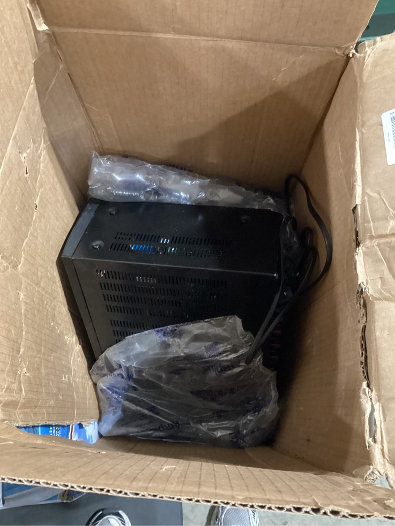 Condition photo showing As Is for denon avr-s670h 5.2 ch home theater receiver, 8k uhd hdmi receiver (75w x 5), streaming via built-in heos bluetooth & wi-fi, dolby truehd, dolby pro logic ii dts hd surround sound system for tv